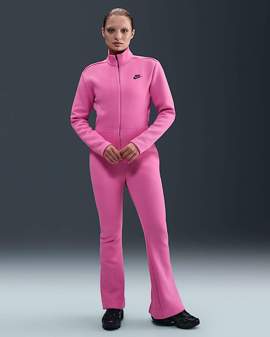 Nike Sportswear Tech Fleece Women's Jumpsuit - Playful Pink/Black