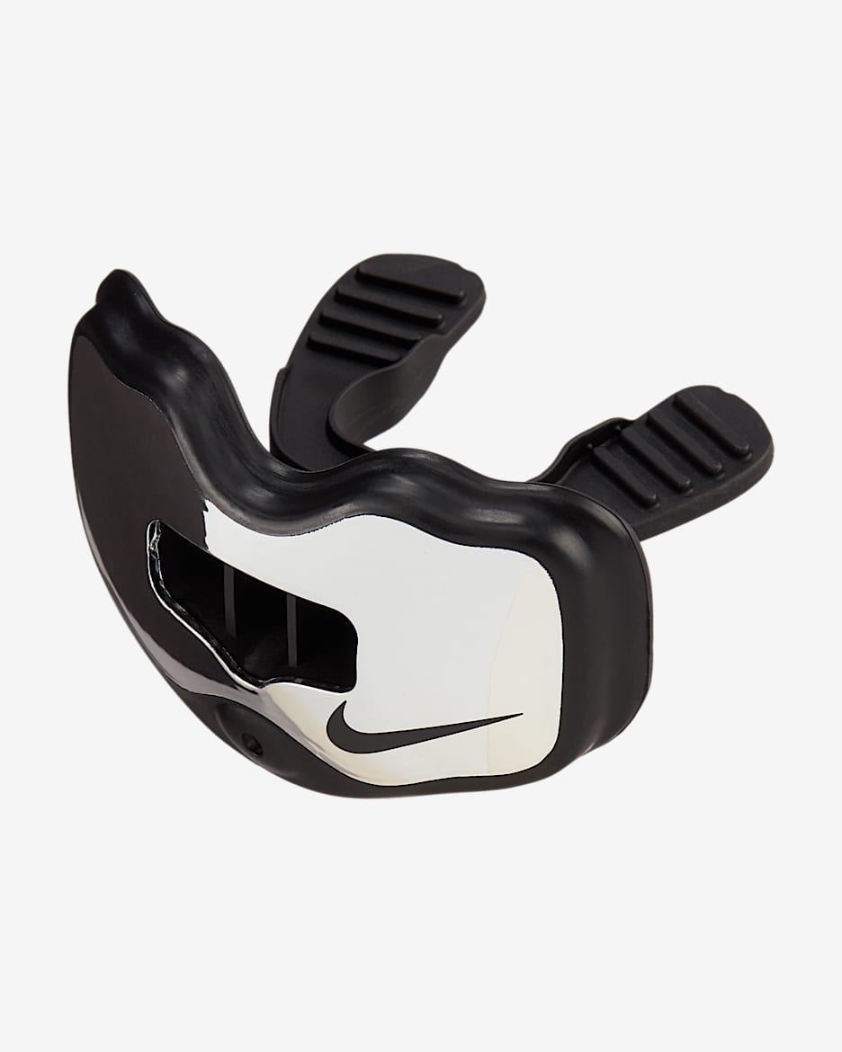 Protector bucal de fútbol con protección de labios Nike Alpha Elite 2.0 - Negro