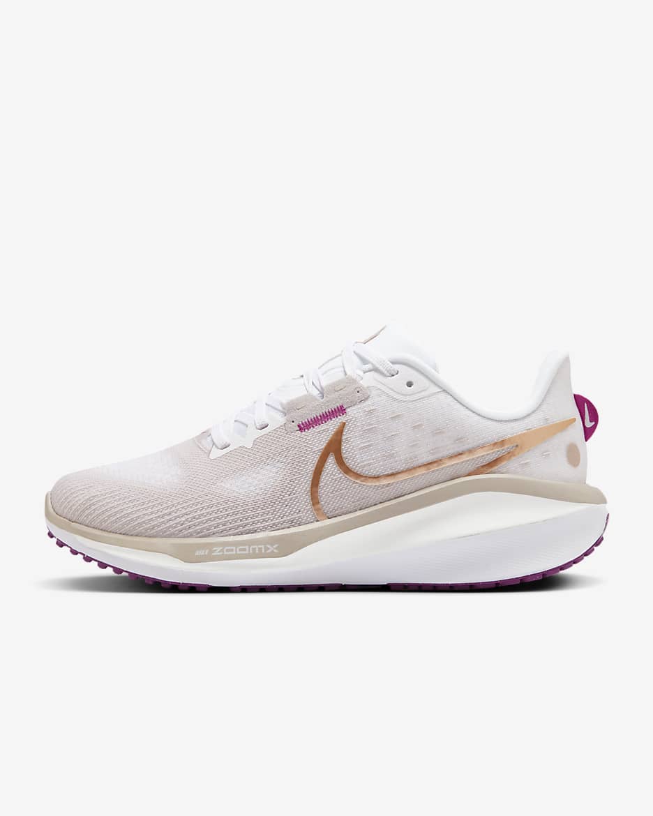 Nike Vomero 17 Women's Road Running Shoes - Platinum Violet/White/Hot Fuchsia/Metallic Red Bronze