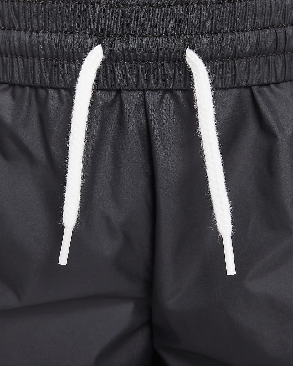 Pantalon de basket déperlant Nike Crossover pour ado - Noir/Blanc