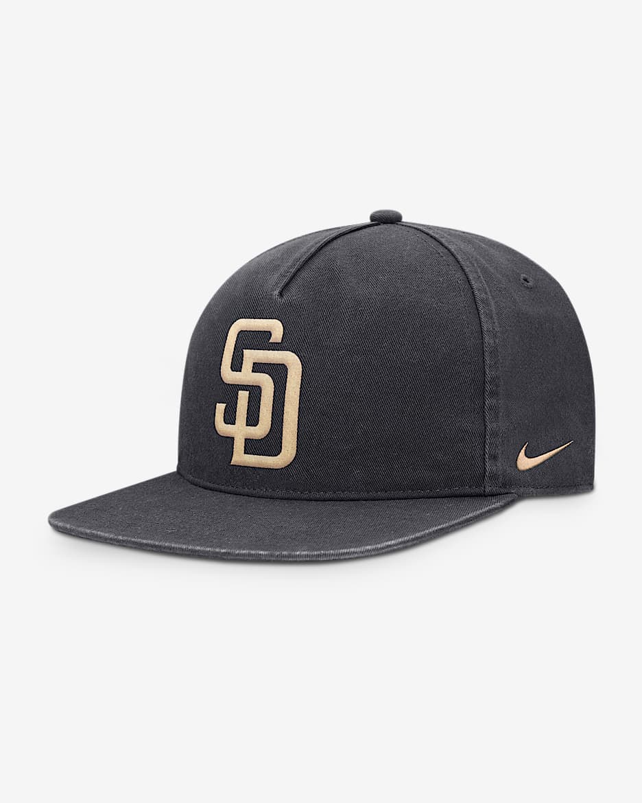 San Diego Padres Pro Men's Nike MLB Adjustable Hat - Anthracite
