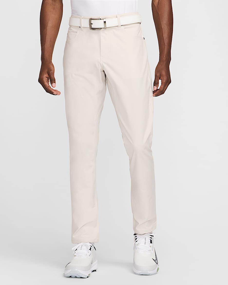 Pantalones de golf de ajuste slim de 5 bolsillos para hombre Nike Tour - Marrón verdoso claro/Marrón verdoso claro