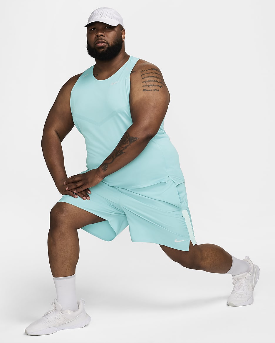 Nike Challenger Dri-FIT fôret løpeshorts til herre (18 cm) - Denim Turquoise/Glacier Blue/Svart