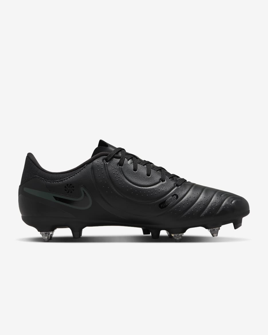 Nike Tiempo Legend 10 Academy lágy talajra készült, alacsony szárú futballcipő - Fekete/Deep Jungle/Fekete