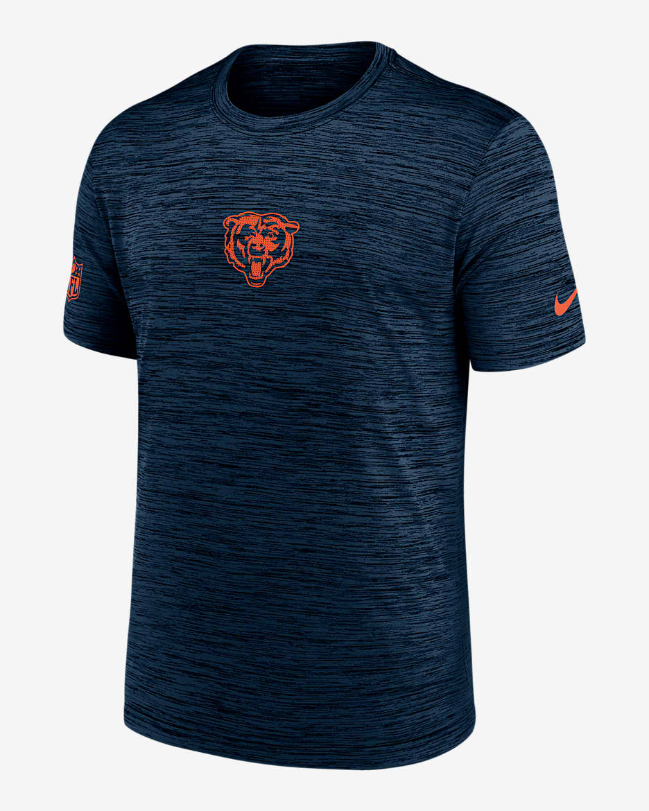 Playera Nike Dri-FIT de la NFL para hombre Chicago Bears Sideline Team Issue Velocity - Azul
