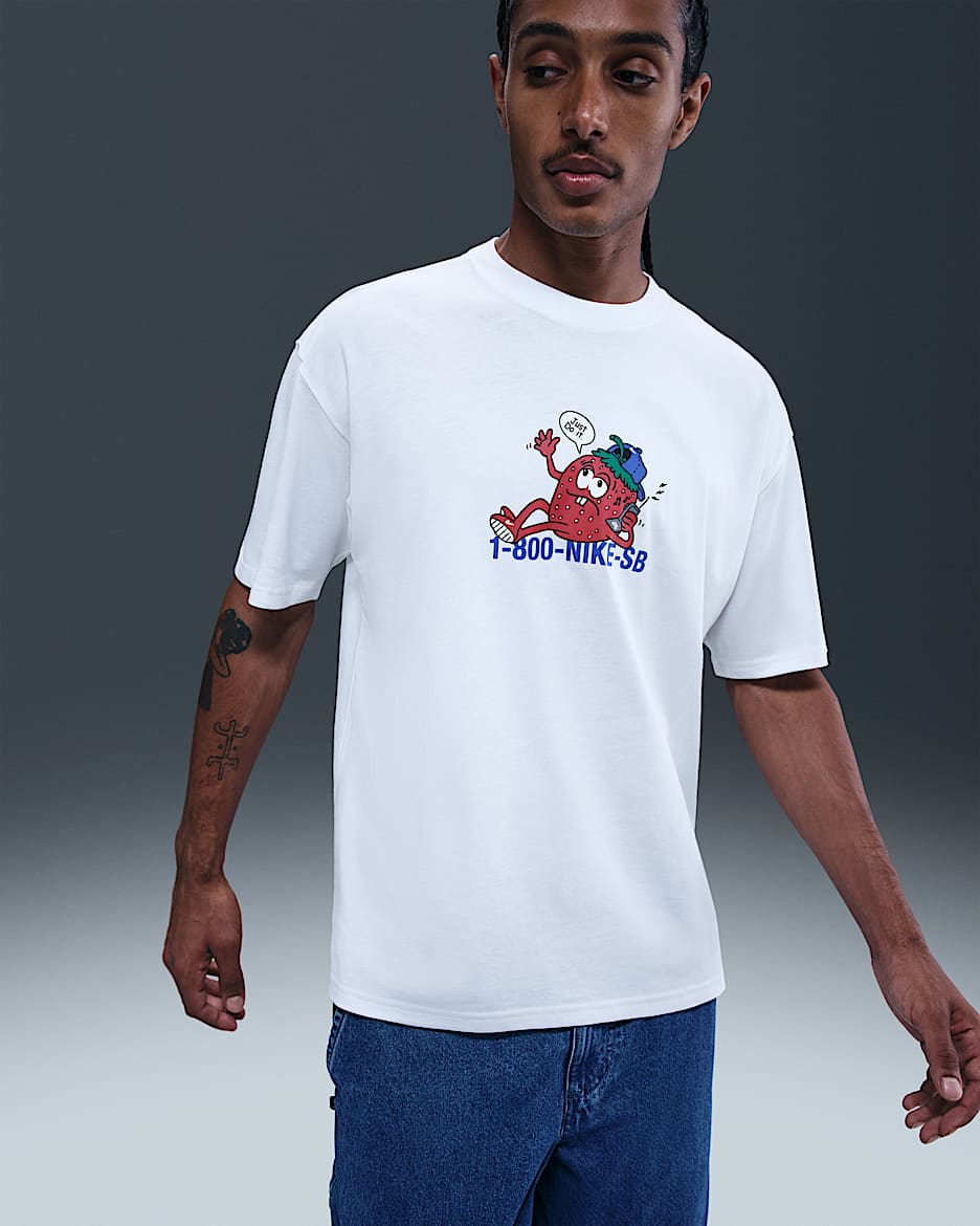 Nike SB Max90 Skate T-Shirt - White