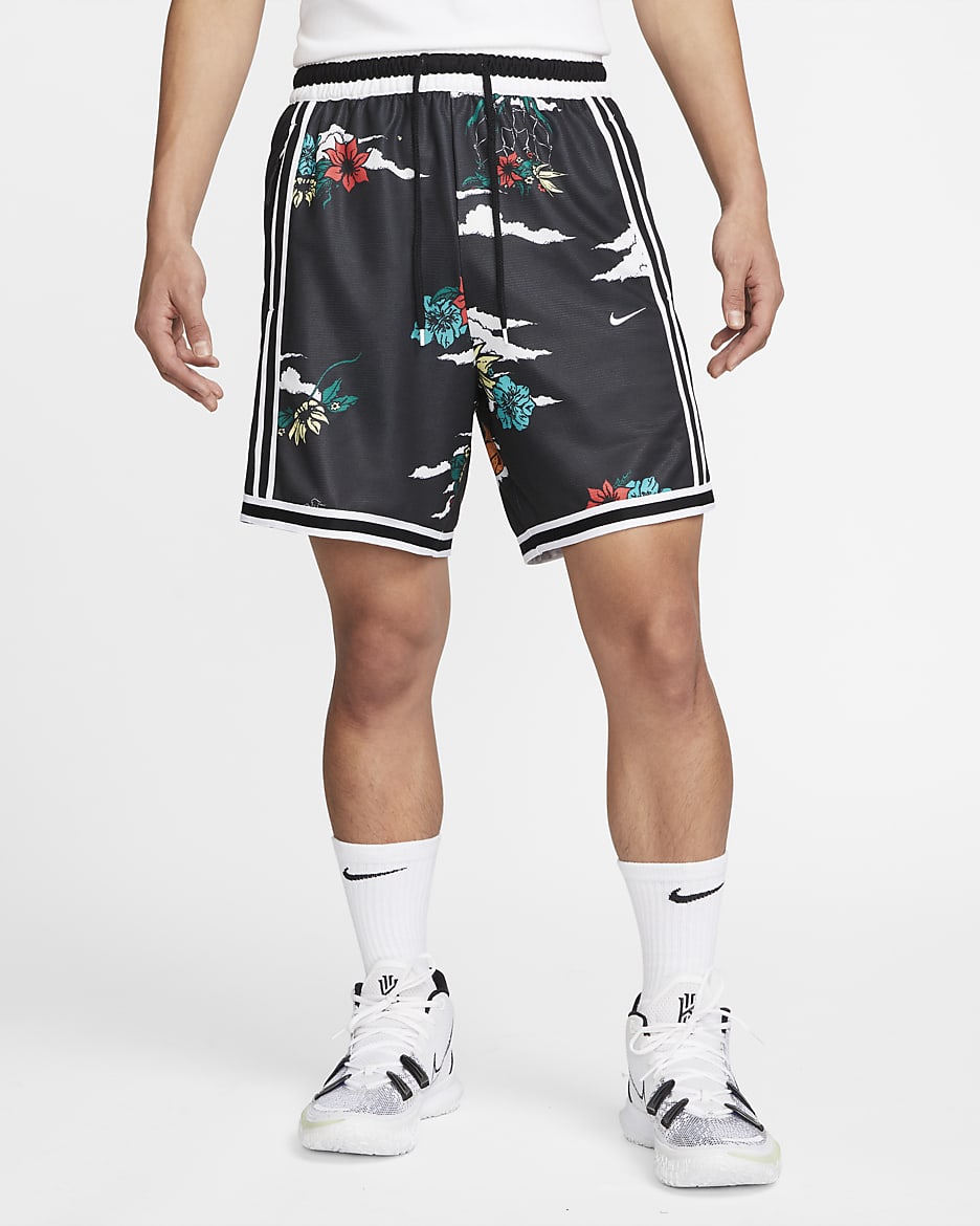 Nike Dri-FIT DNA+ Men's Basketball Shorts - Black/White