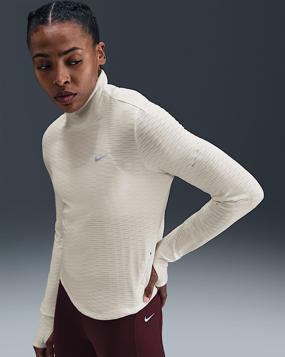 Nike Swift Part superior de running de coll alt Therma-FIT - Dona - Sail
