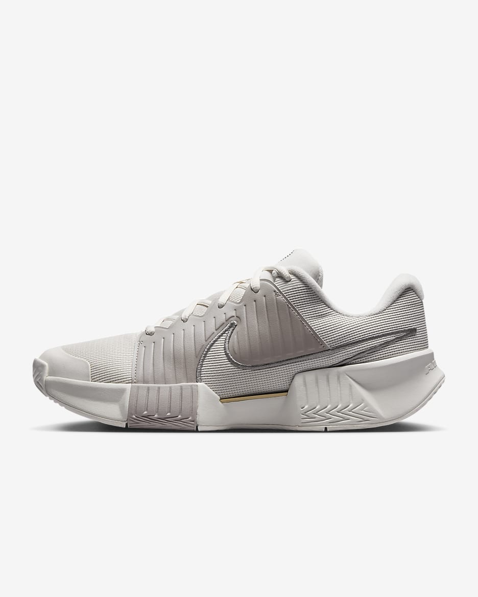Nike GP Challenge Pro Premium Men's Hard Court Tennis Shoes - Phantom/College Grey/Metallic Gold/Metallic Pewter