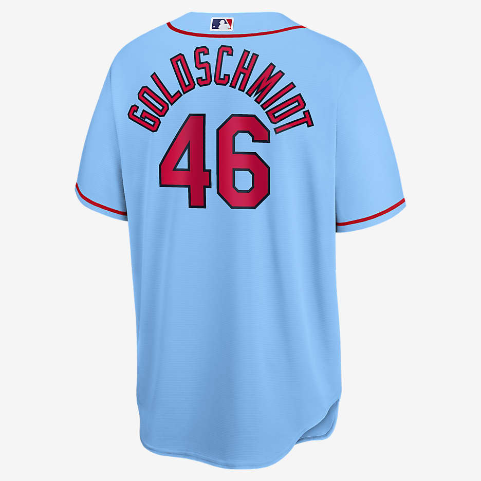 Jersey de béisbol Replica para hombre MLB St. Louis Cardinals (Paul Goldschmidt) - Azul deportivo