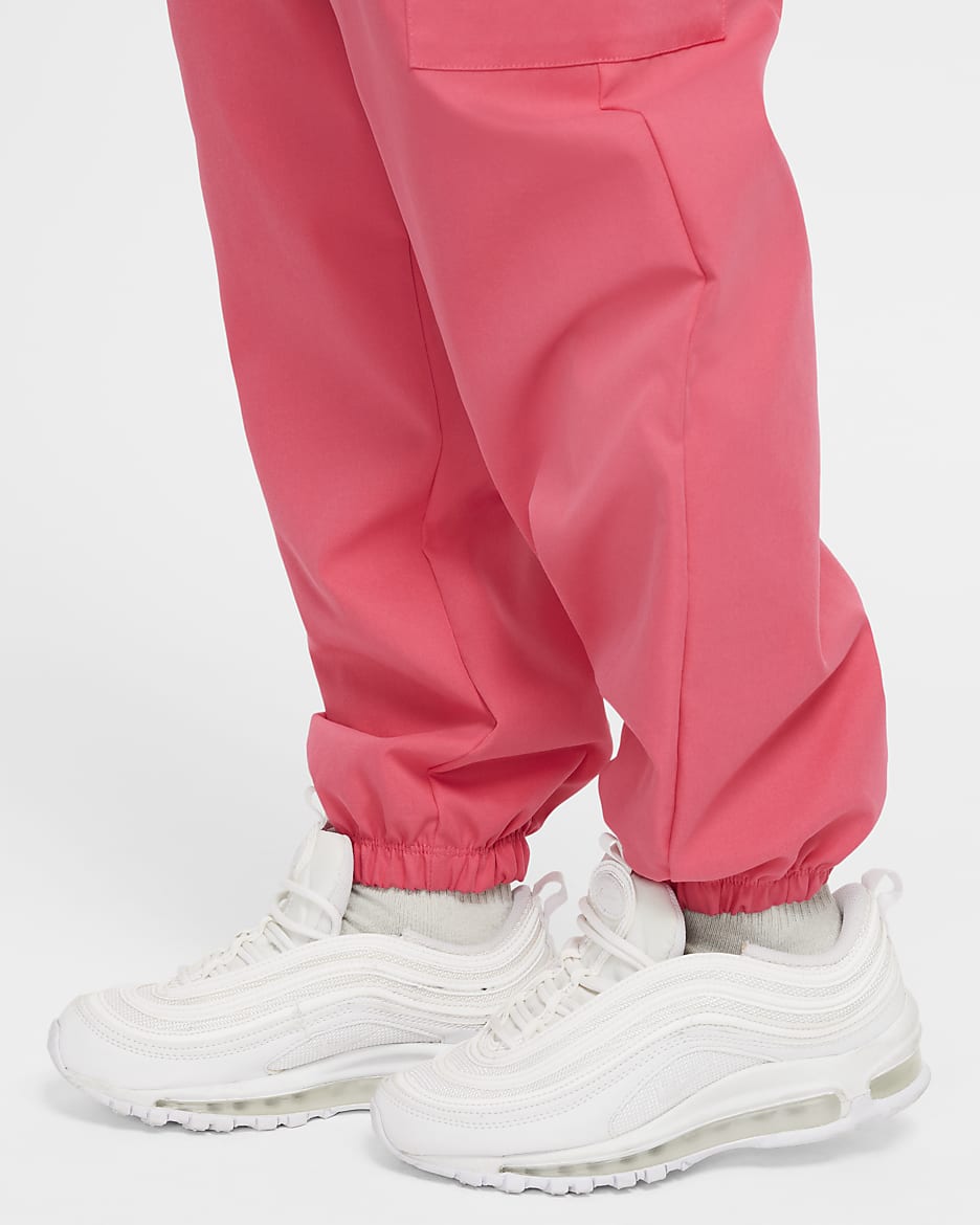 Pants cargo para niña Nike Sportswear - Rosa margarita/Blanco