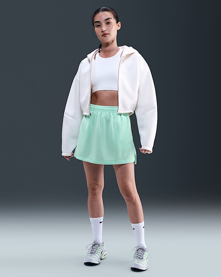Nike Sportswear Women's Jacquard Striped Skirt - Mint Foam/Mint Foam