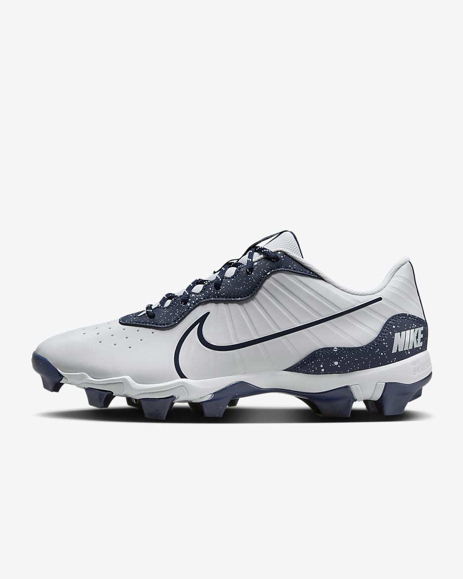 Tacos de béisbol para hombre Nike Alpha Huarache 4 Keystone - Blanco/Azul marino medianoche