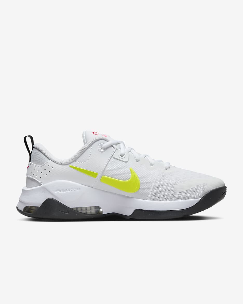 Nike Zoom Bella 6-træningssko til kvinder - hvid/Hot Punch/sort/Cyber