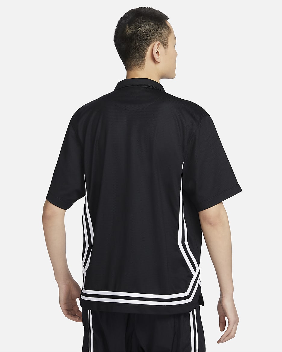 Nike DNA Crossover Men's Dri-FIT Short-Sleeve Basketball Top - Black/White