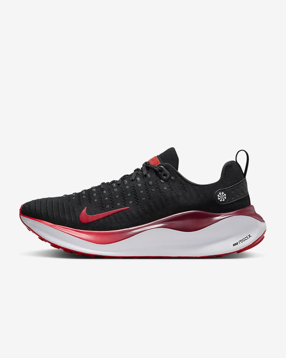 Nike InfinityRN 4 Men's Road Running Shoes (Extra Wide) - Black/Team Red/White/Fire Red