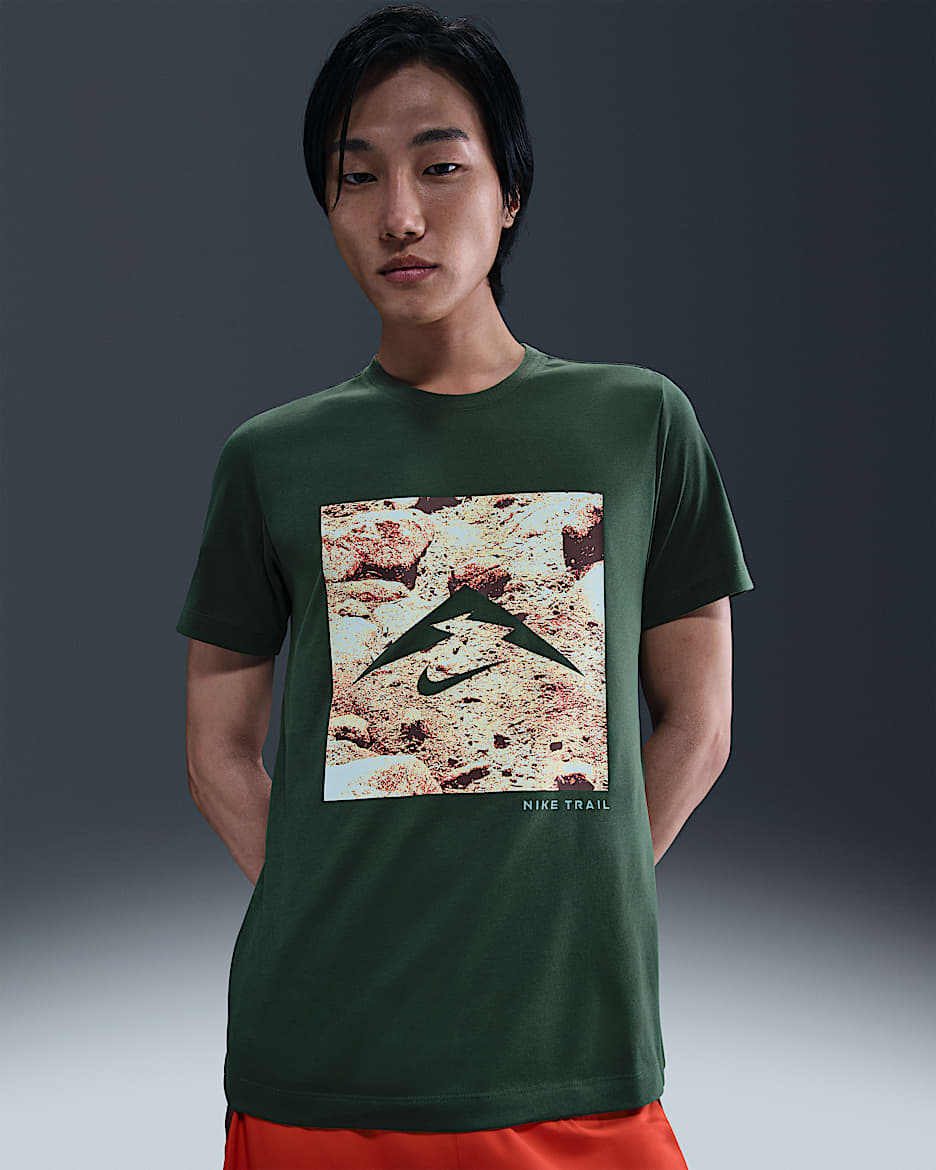 Nike Men's Dri-FIT Trail-Running T-Shirt - Fir