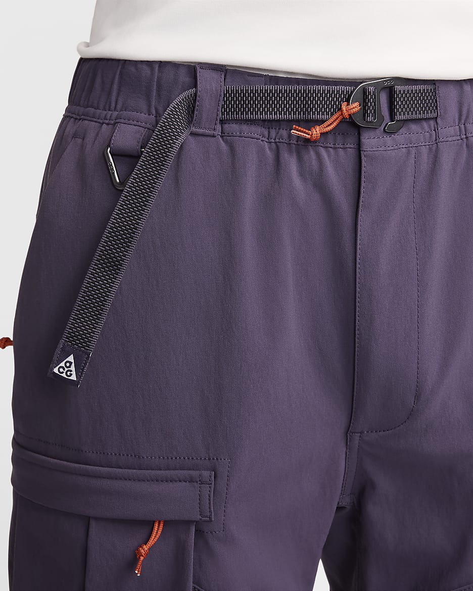 Nike ACG "Smith Summit" Herren-Cargo-Hose - Dark Raisin/Schwarz/Safety Orange/Summit White