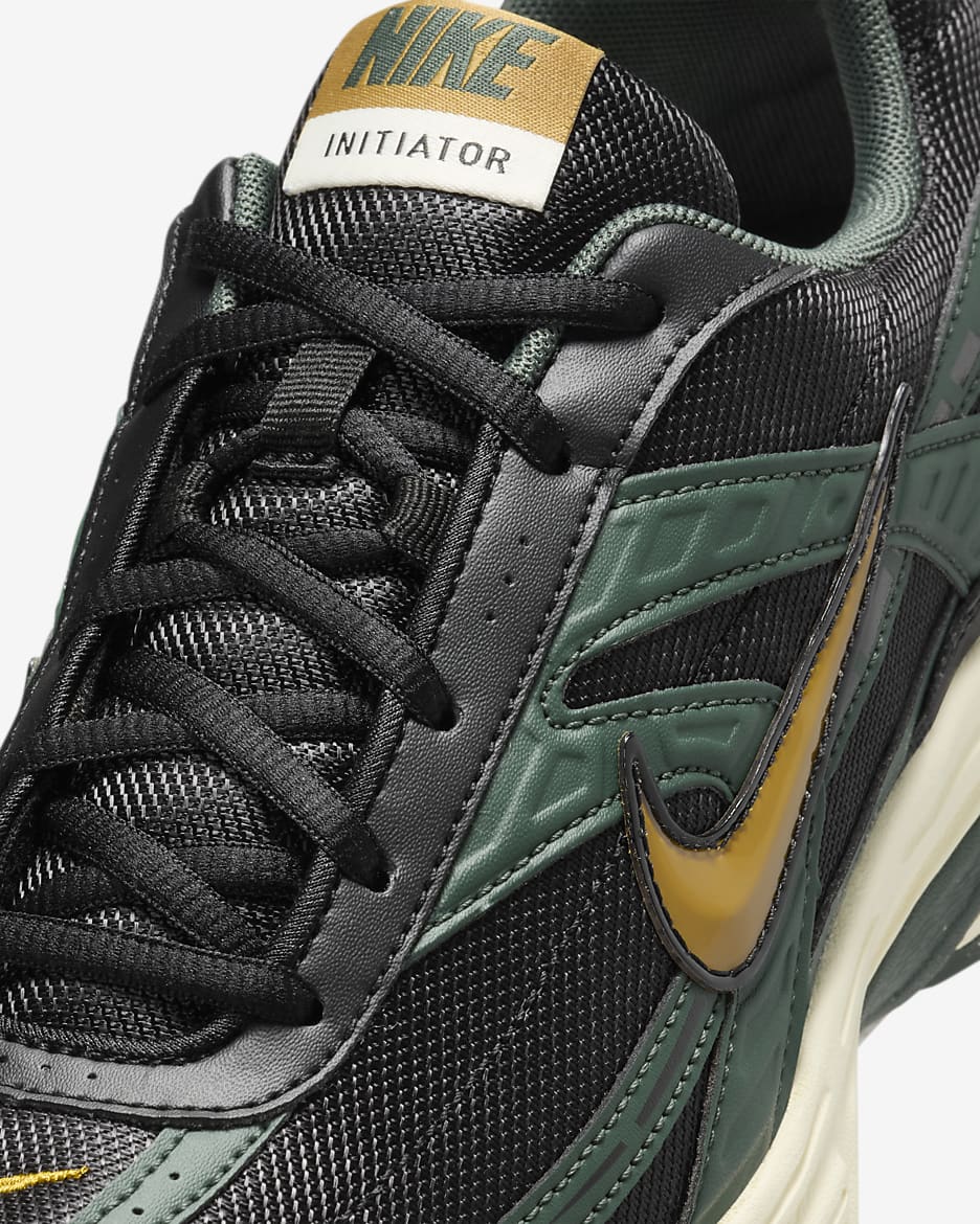 Chaussure Nike Initiator pour homme - Noir/Vintage Green/Coconut Milk/Bronzine