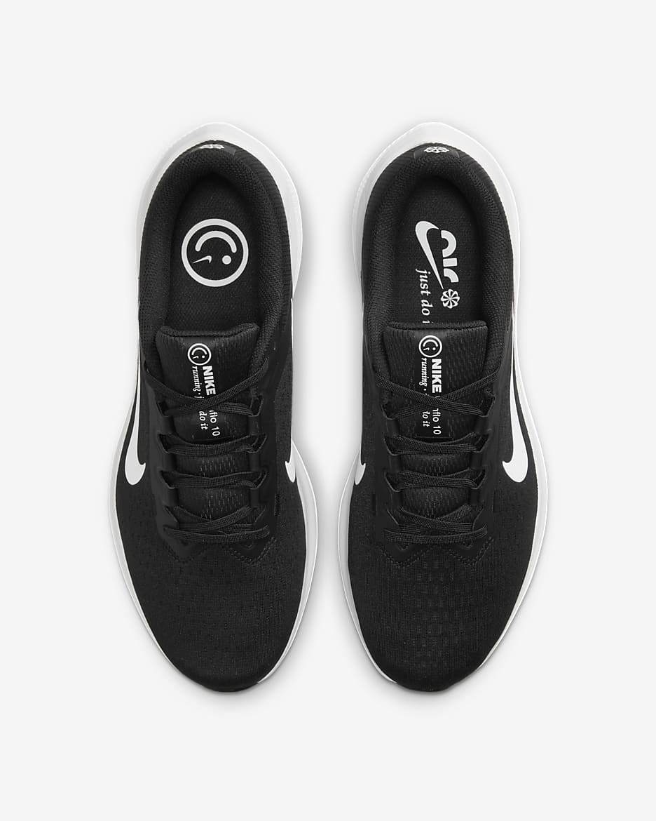 Tenis de correr en pavimento para hombre Nike Winflo 10 - Negro/Negro/Blanco