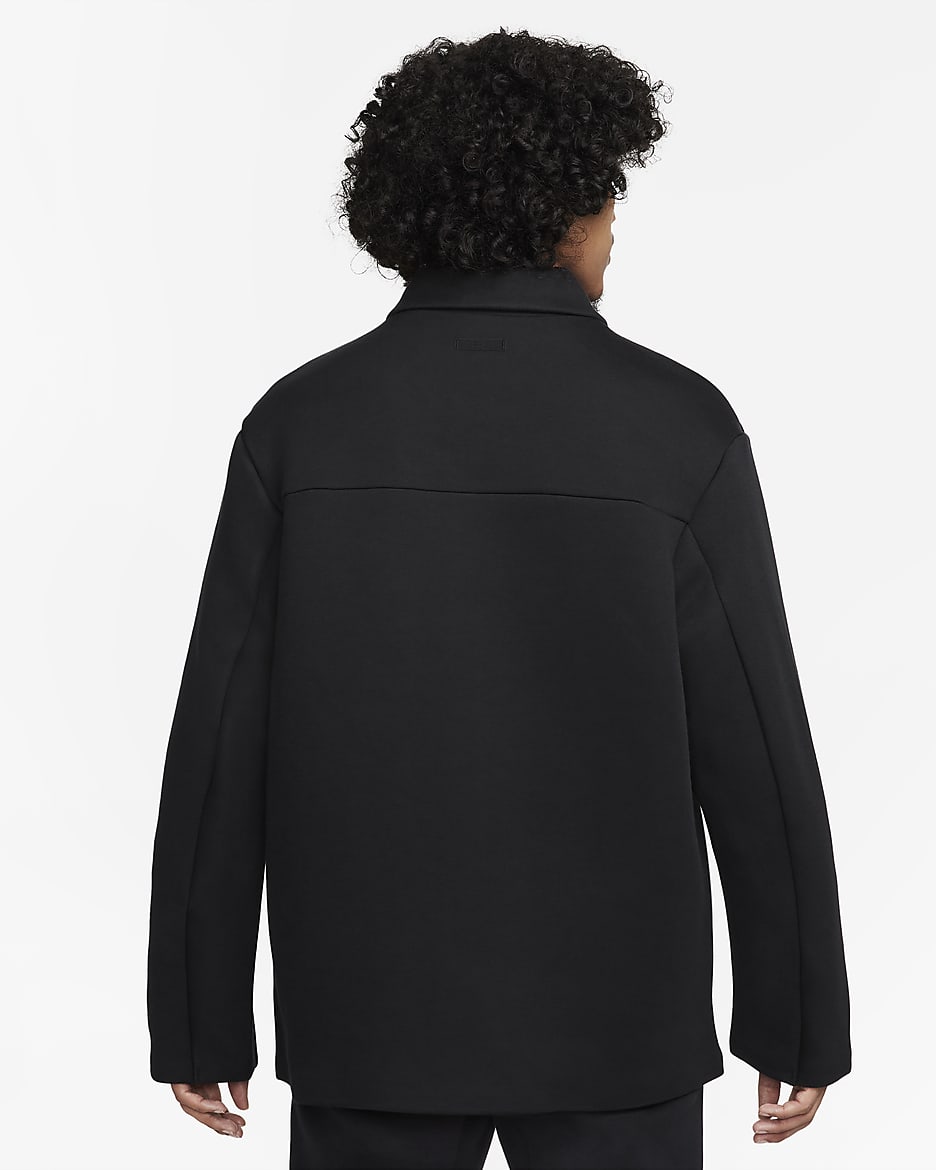 Surchemise oversize Nike Sportswear Tech Fleece Reimagined pour homme - Noir/Noir