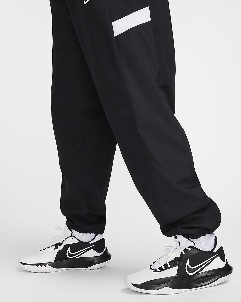 Nike Icon Men's Woven Basketball Pants - Black/Black/White/White