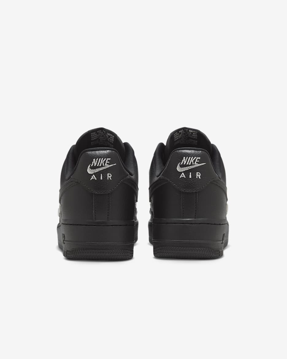 Nike Air Force 1 '07 LX Women's Shoes - Black/Black/Metallic Silver/Black