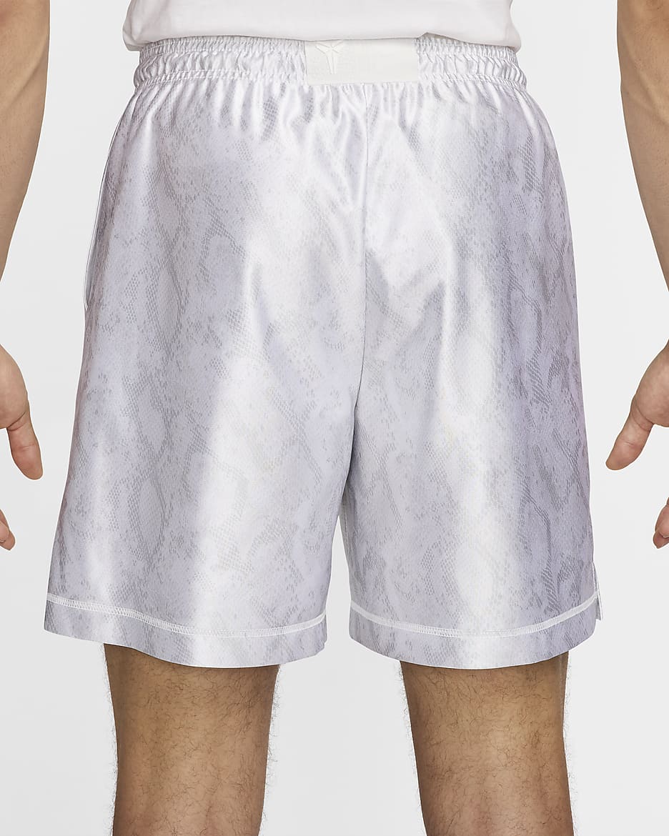 KB Nike Dri-FIT Standard Issue vendbar basketshorts til herre (15 cm) - Hvit/Hvit/Summit White