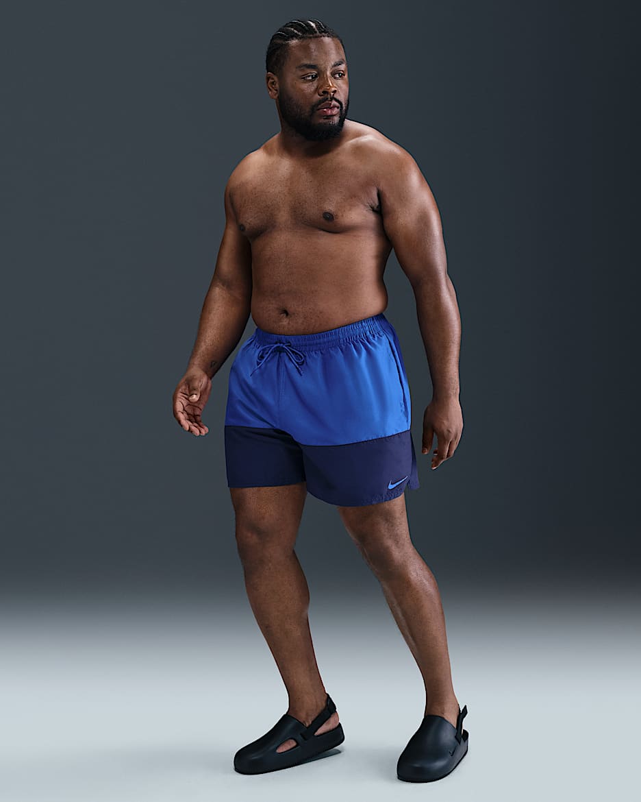 Traje de baño tipo short de voleibol de 13 cm para hombre (talla grande) Nike - Royal juego