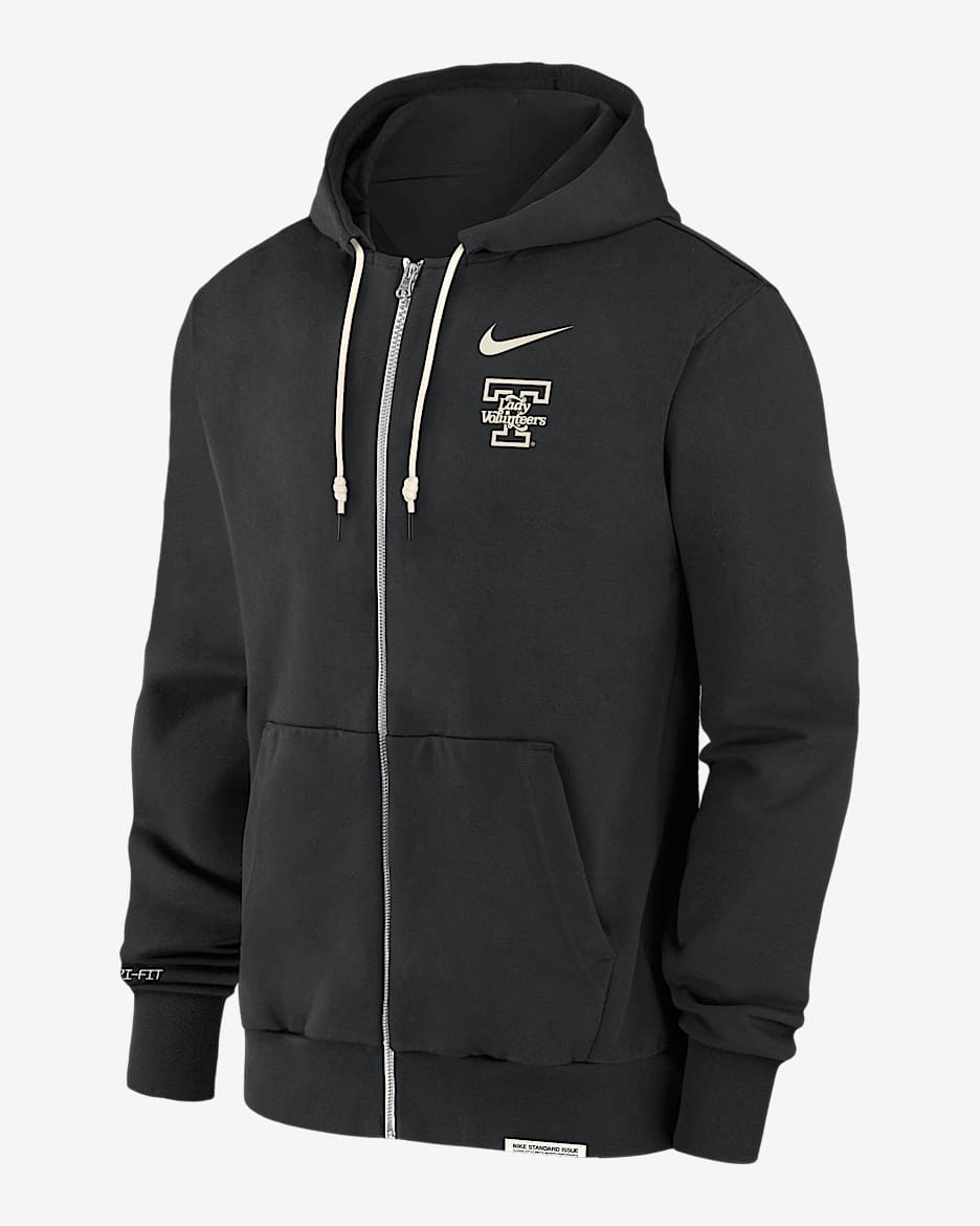 Tennessee Volunteers On-Court Basketball Men’s Nike Dri-FIT College Full-Zip Hoodie - Black