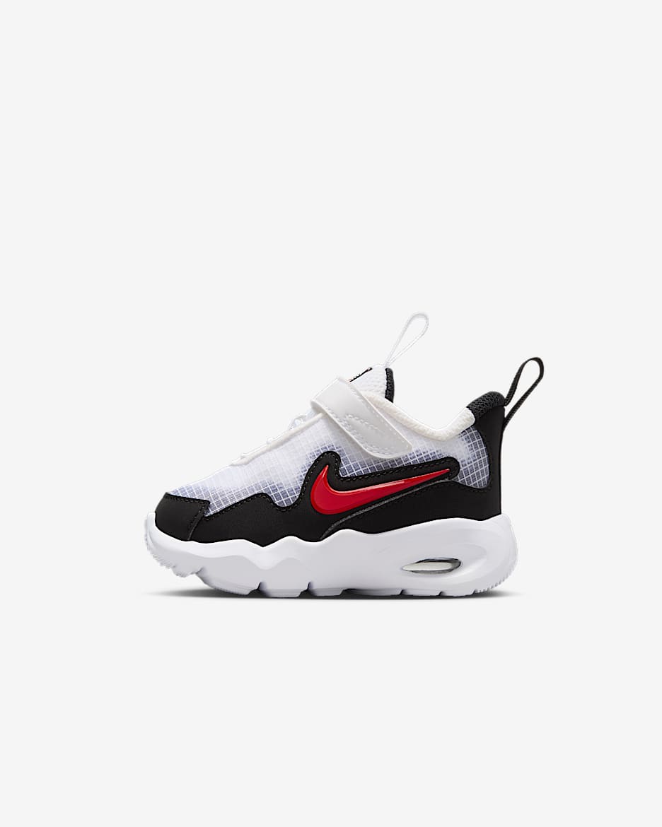 Tenis para bebé e infantil Nike Air Max Nova - Blanco/Negro/Rojo universitario