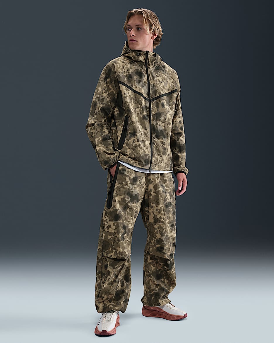 Nike Tech Men's Dri-FIT Woven Camo Loose-Fit Pants - Neutral Olive/Black