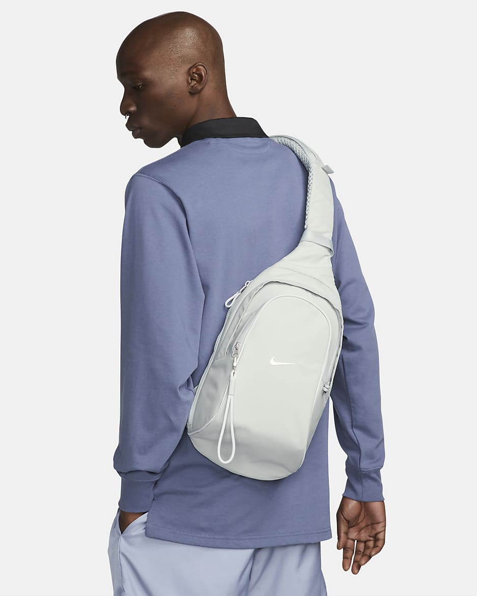 Nike Sportswear Essentials Sling Bag (8L) - Light Silver/Light Silver/Sail