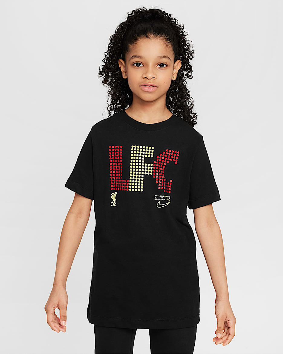 Liverpool FC Big Kids' Nike Soccer T-Shirt - Black