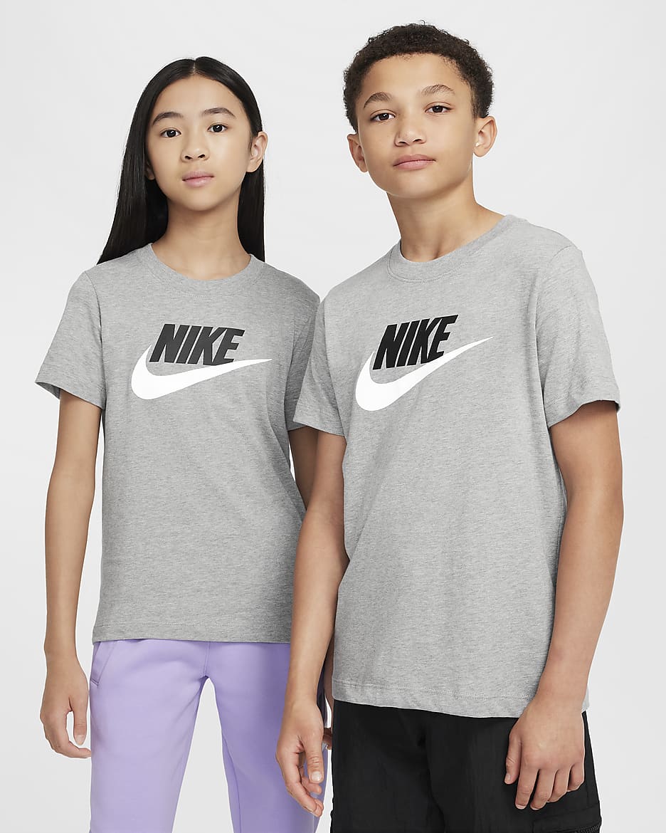 Nike Sportswear Older Kids' T-Shirt - Dark Grey Heather