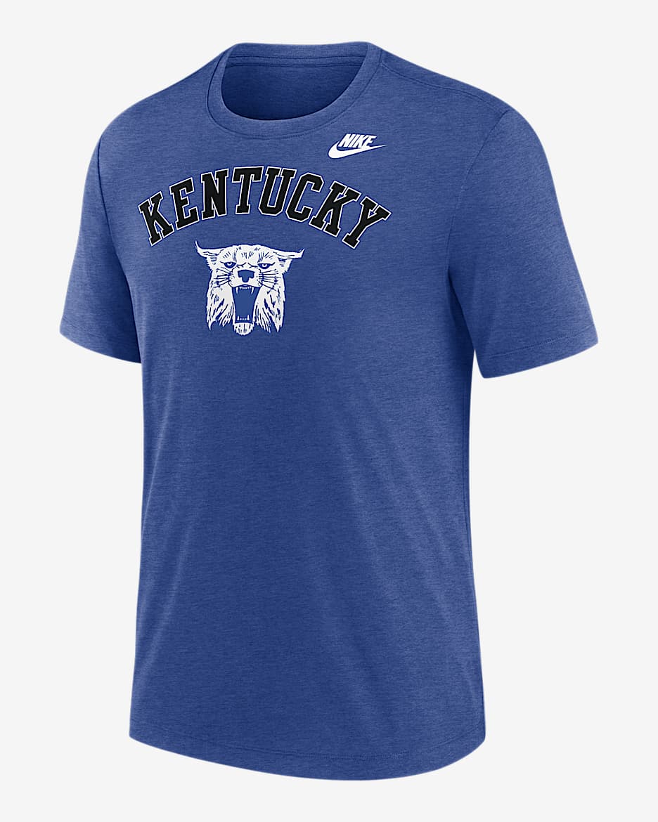 Kentucky Legacy Arch Men's Nike College T-Shirt - Blue Heather