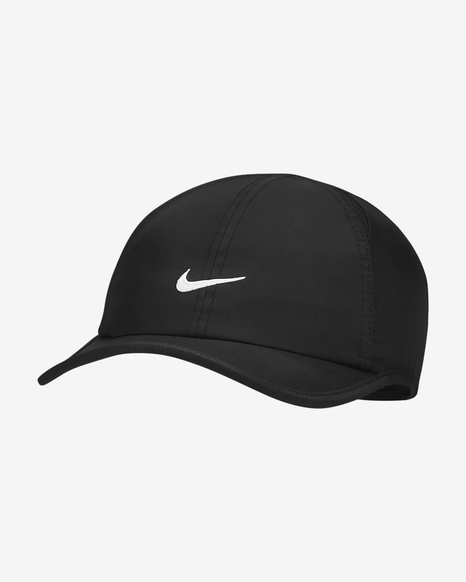 Gorra de running Nike Featherlight - Negro/Negro/Negro/Blanco