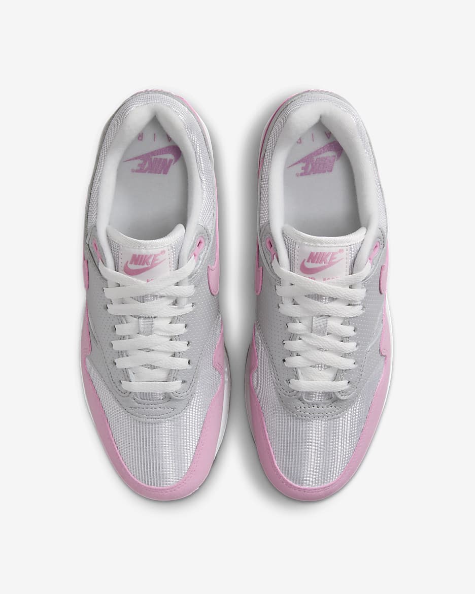 Dámské boty Nike Air Max 1 '87 - Metallic Platinum/Flat Pewter/Summit White/Pink Rise