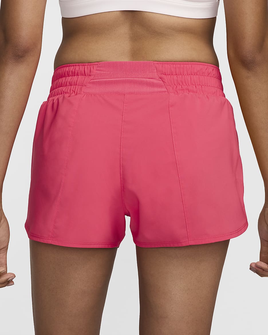 Nike Dri-FIT One Women's Mid-rise 8cm (approx.) Brief-Lined Shorts - Aster Pink