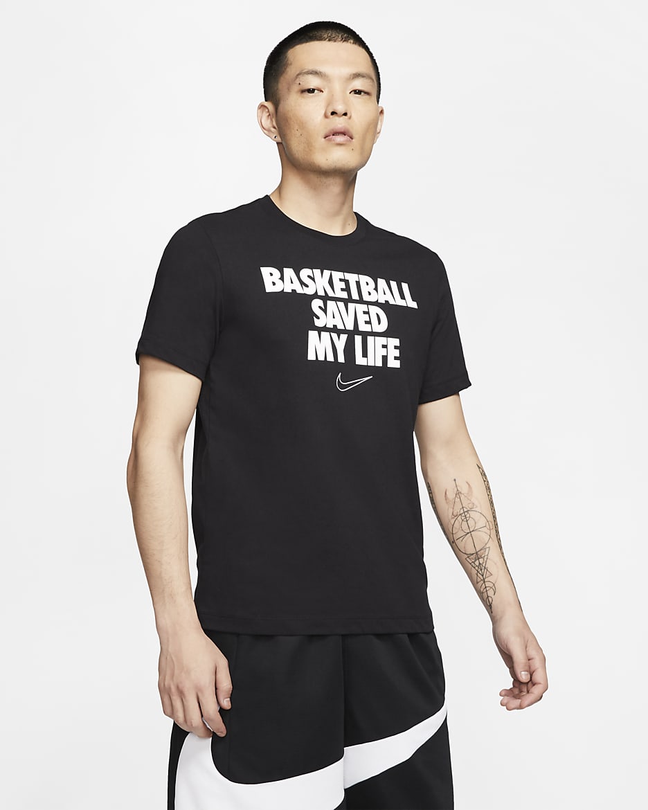 Tee-shirt de basketball Nike Dri-FIT « My Life » pour Homme - Noir