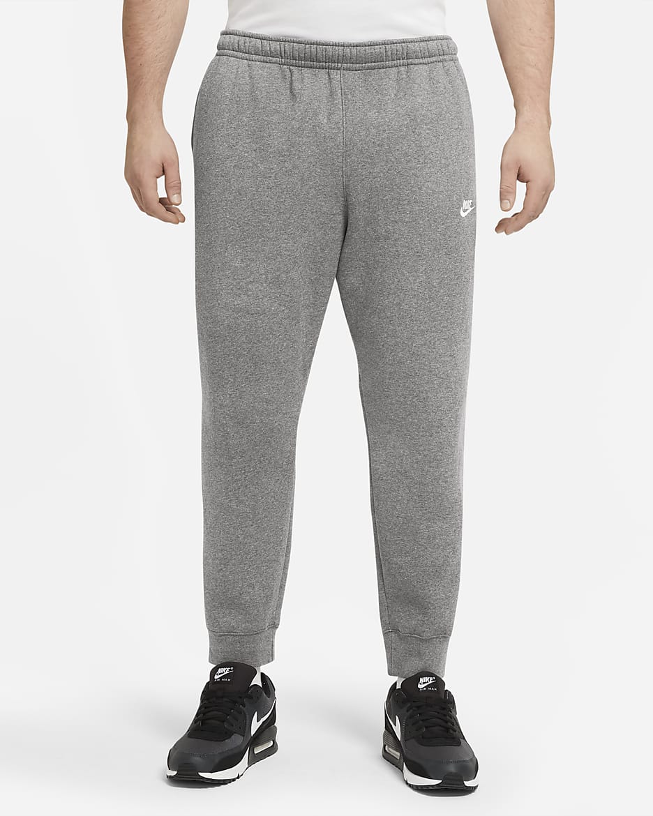 Nike Sportswear Club Fleece Joggers - Charcoal Heather/Anthracite/Wit