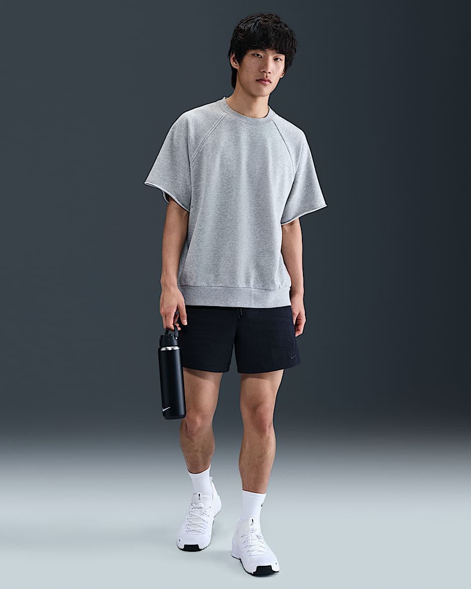 Nike Unlimited Men's Dri-FIT 12.5cm (approx. Unlined Seersucker Versatile Shorts - Black/Black/Black
