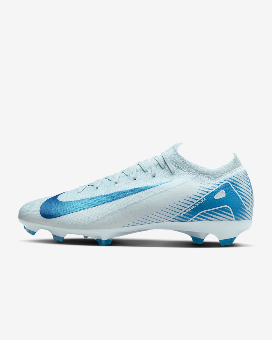 Chaussure de foot à crampons basse pour terrain sec Nike Mercurial Vapor 16 Pro - Glacier Blue/Blue Orbit