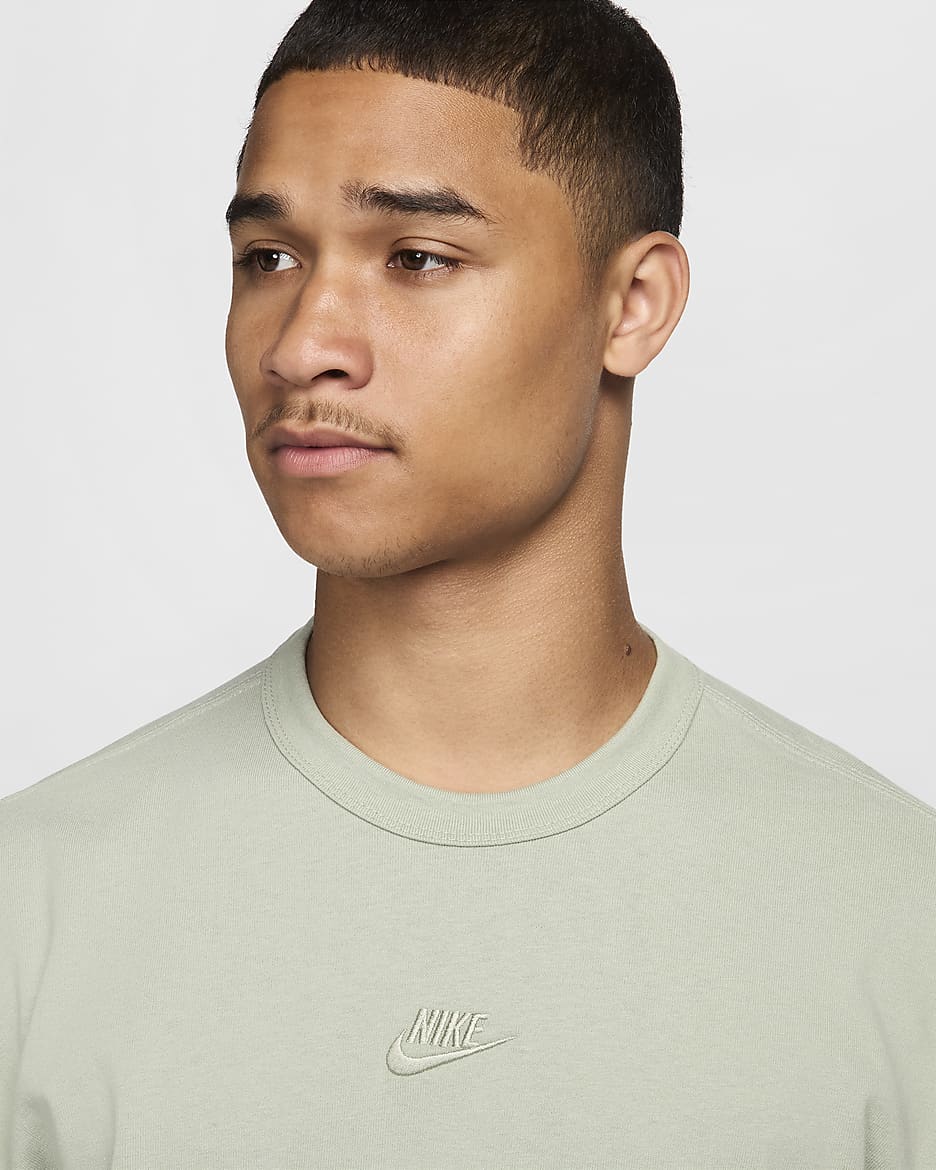 Tee-shirt à manches longues Nike Sportswear Premium Essentials pour Homme - Jade Horizon