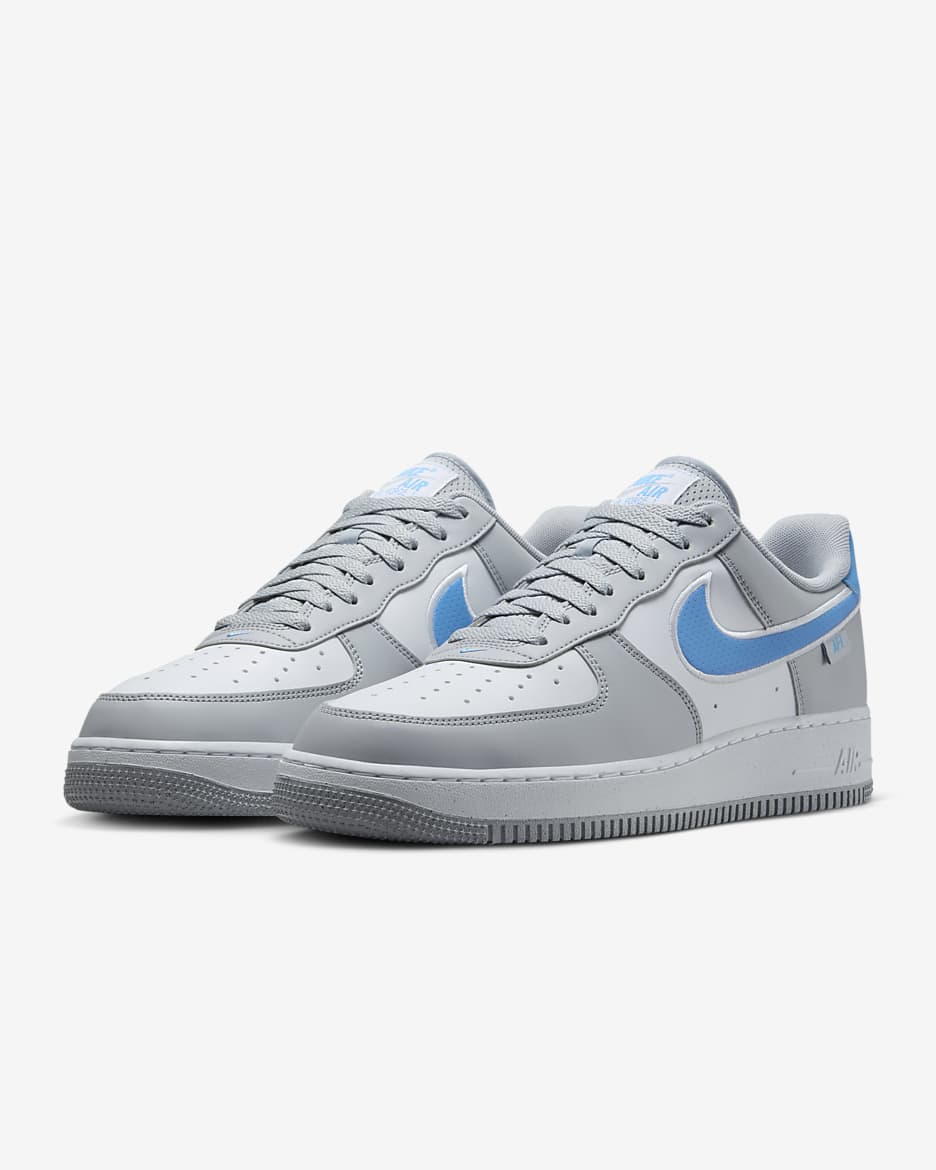 Nike Air Force 1 '07 Next Nature Men's Shoes - Wolf Grey/White/University Blue