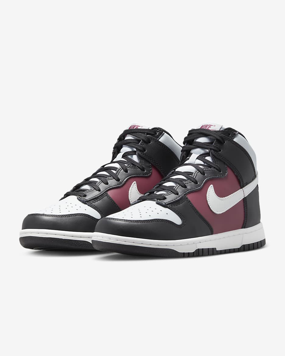 Nike Dunk High Women's Shoes - Black/Rosewood/Pure Platinum/Summit White