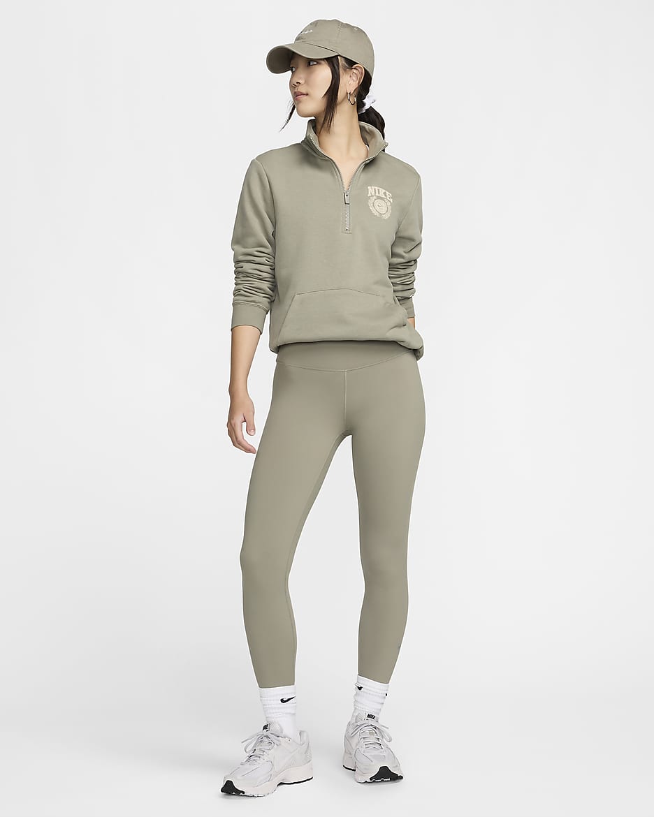 Nike One Women's High-Waisted 7/8 Leggings - Light Army/Black