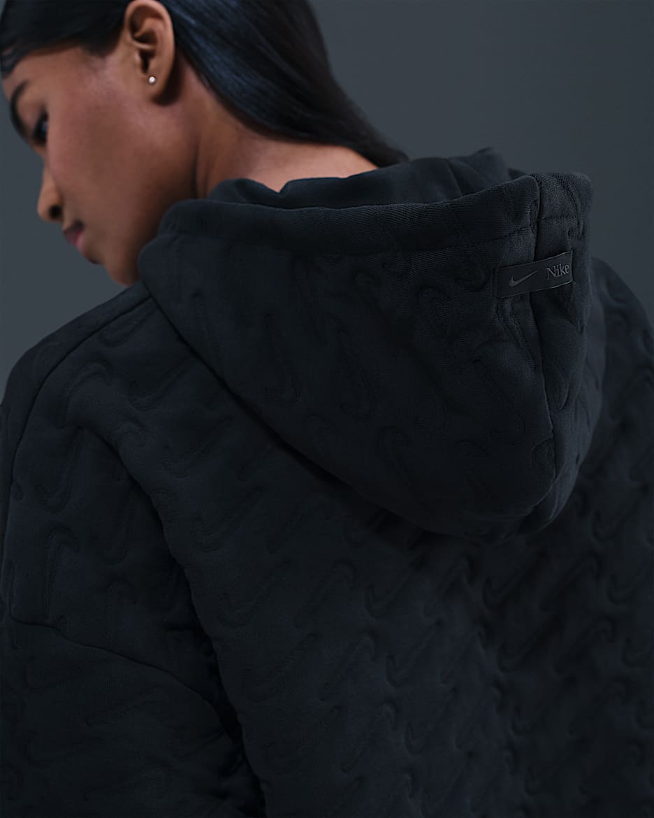 Nike Sportswear Phoenix Fleece Women's Loose Jacquard Pullover Hoodie