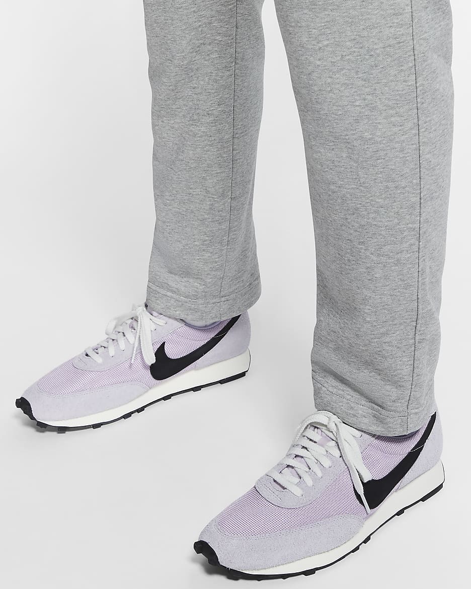 Nike Sportswear Club Men's French Terry Trousers - Dark Grey Heather/Matte Silver/White