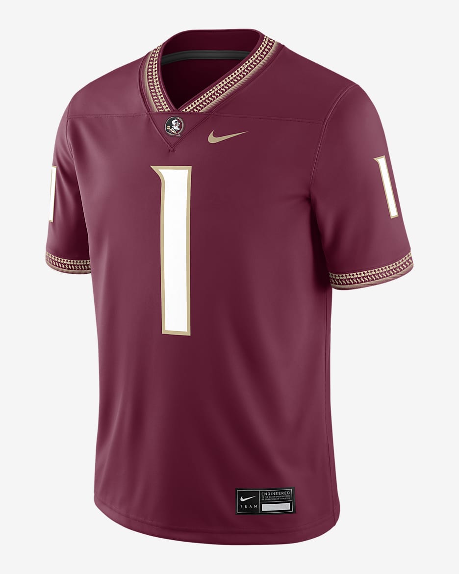 Florida State Seminoles Men's Nike Dri-FIT College Game Jersey - Team Maroon